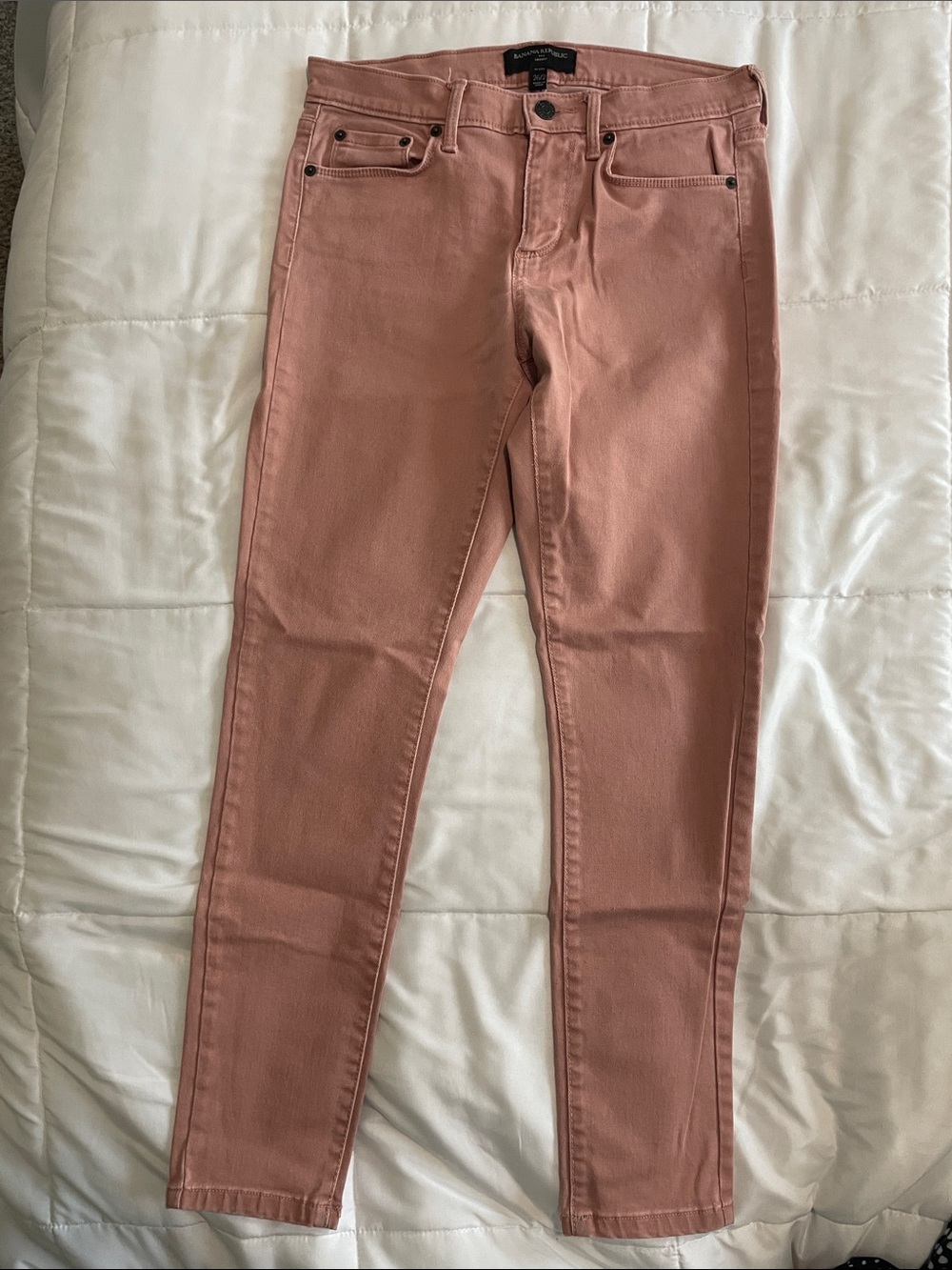 Banana Republic Petite Skinny Jeans in Dusty Rose